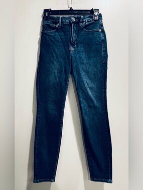 Good American Dark Blue High-Rise Skinny Jeans